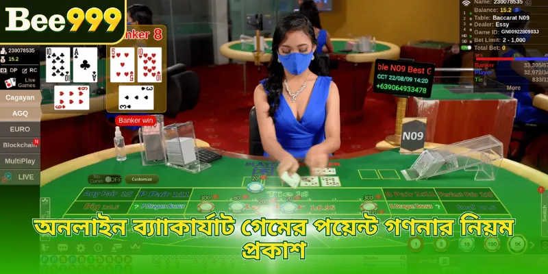 অনলাইন ব্যাাকার্যাট গেমের পয়েন্ট গণনার নিয়ম প্রকাশ